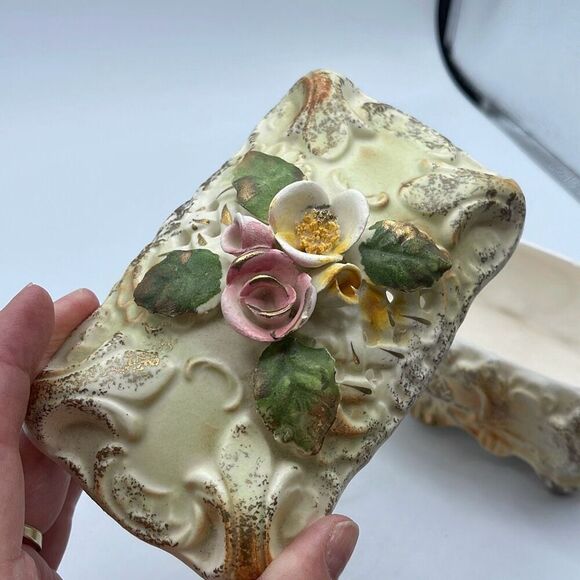 Vintage Mid-Century porcelain cigarette box by Chase Japan. - Picture 10 of 10